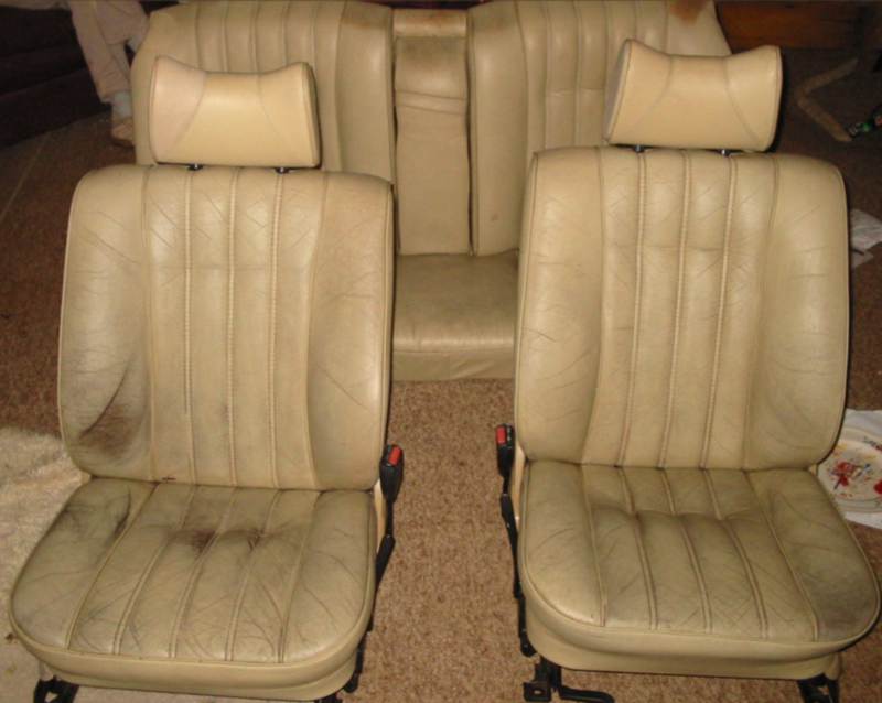 New seats, not yet dyed